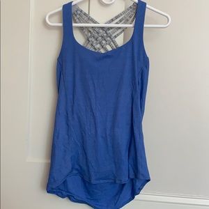 Lululemon double tank w/ strappy bra &drapey tank
